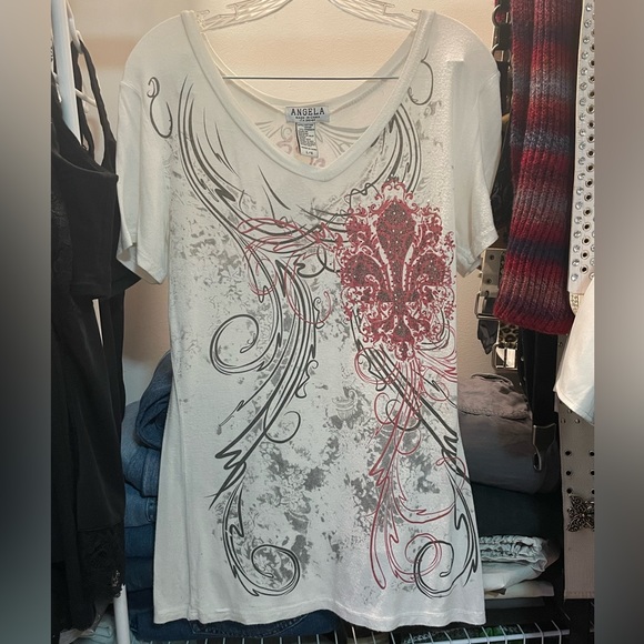 ☀️ Y2k bedazzled shirt - Picture 1 of 5